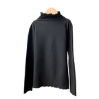 Half-high Collar Long Sleeves Solid Color Inner Wear Slim Fit Warm Dralon Top
